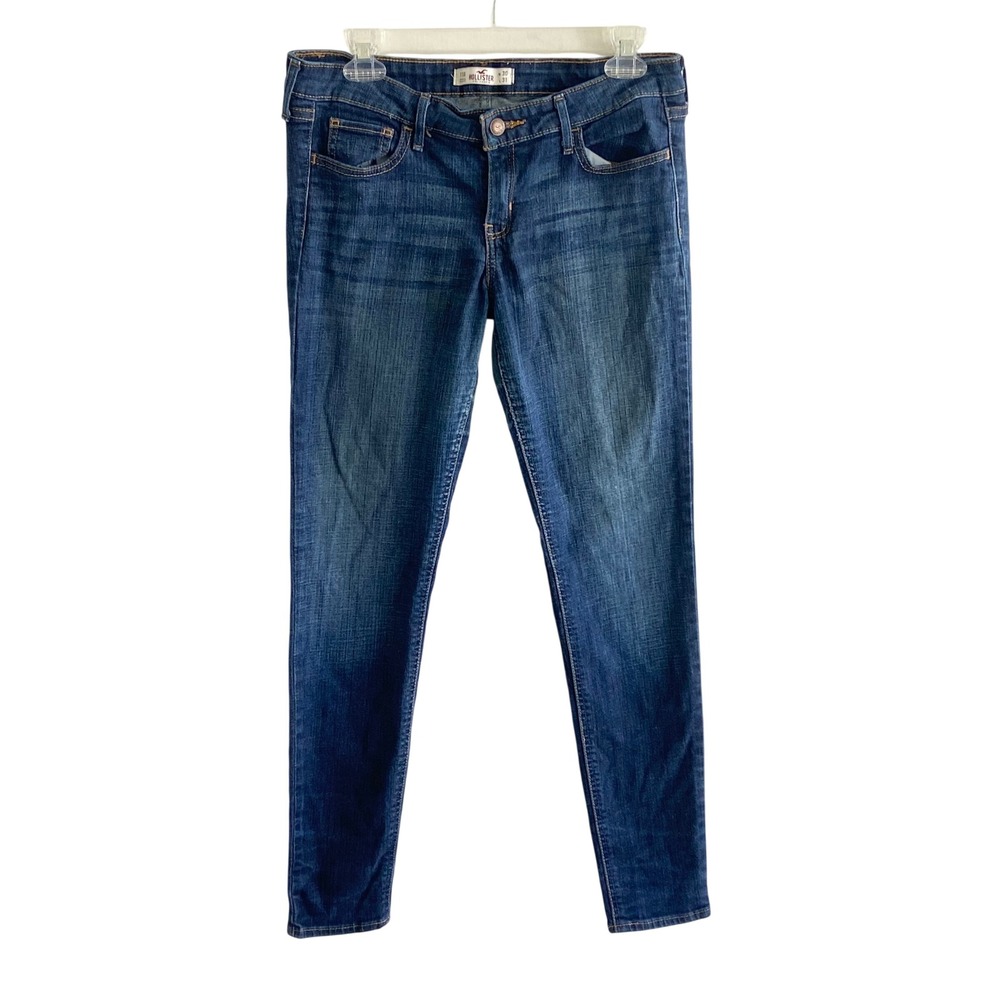 Hollister Low Rise Skinny Jeans Dark Wash Denim Size 11R W30 L31 3X3502